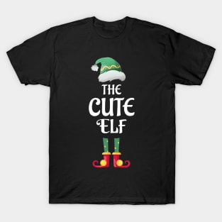 The Cute Christmas Elf Matching Pajama Family Party Gift T-Shirt